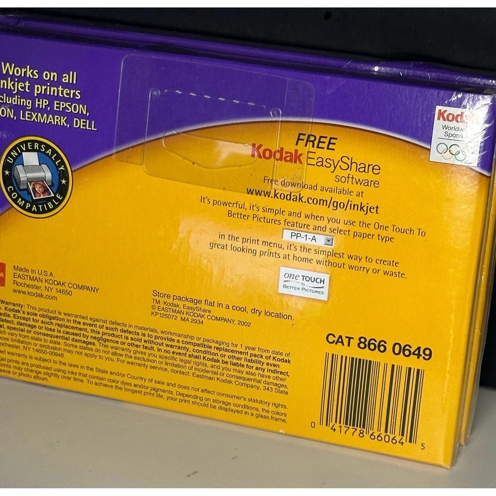 Kodak picture paper